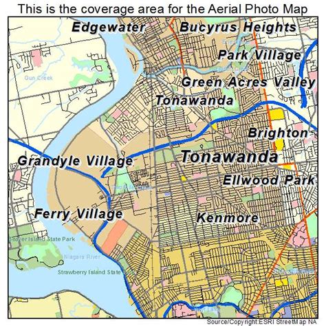 Tonawanda, New York: city map as of August 2024..